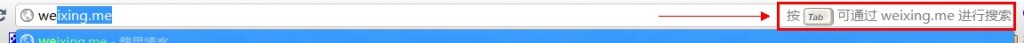 chrome浏览器使用Tab键站内搜索